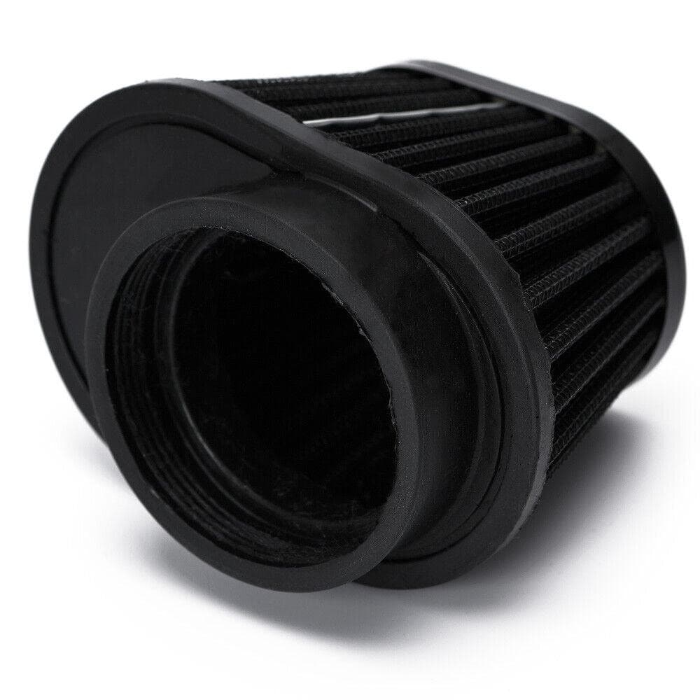 Universal Motorcycle Air Filter Motorbike Dust Filters With Clamp Black New - Office Catch