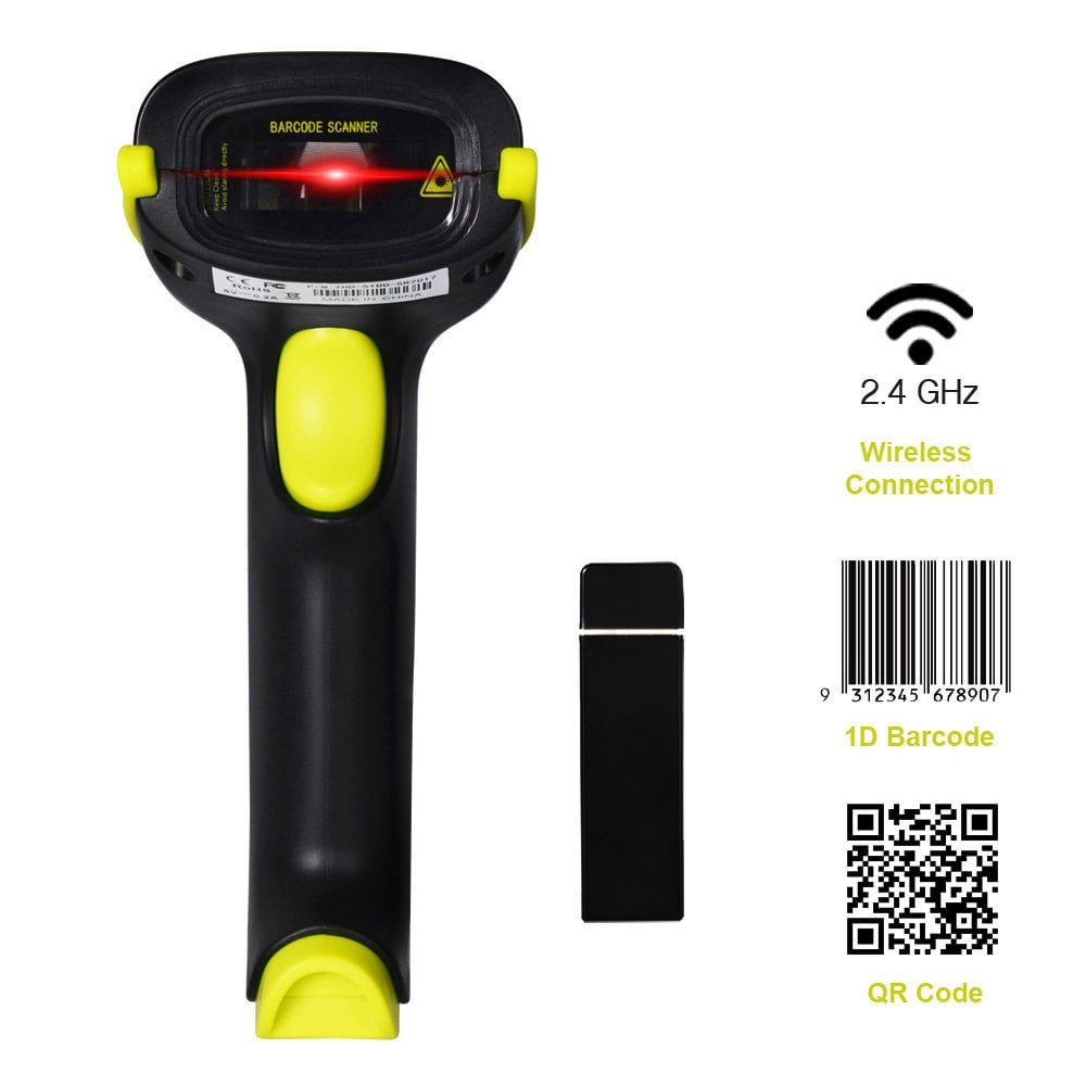 USB Barcode QR Code Scanner 2D Wireless Bluetooth For Windows Android Apple - Office Catch