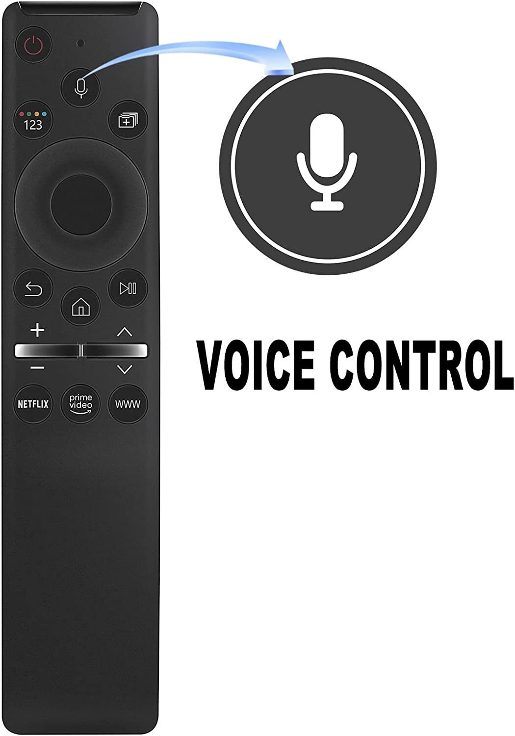 Voice Remote For Samsung Q70A Q80A Q60A QLED 4K Smart TV QA55Q70 BN59-01357L - Office Catch