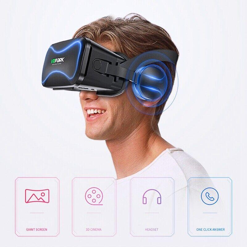 VRPARK Virtual Reality Glasses 3D VR Headset With Controller - Office Catch