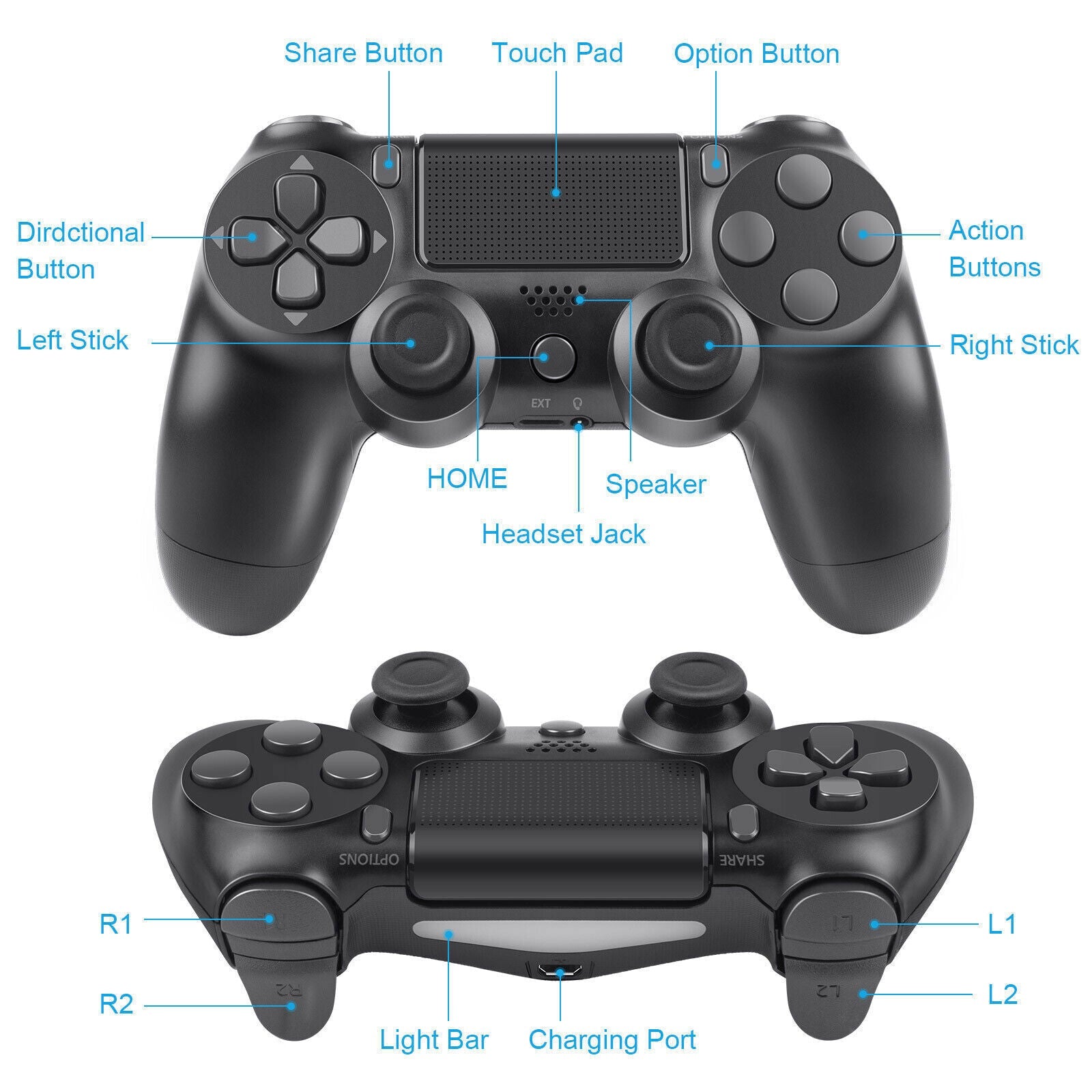 Wireless PS4 Gamepad For PlayStation 4 PS4 Controller Dual-shock 4 Gam - Office Catch